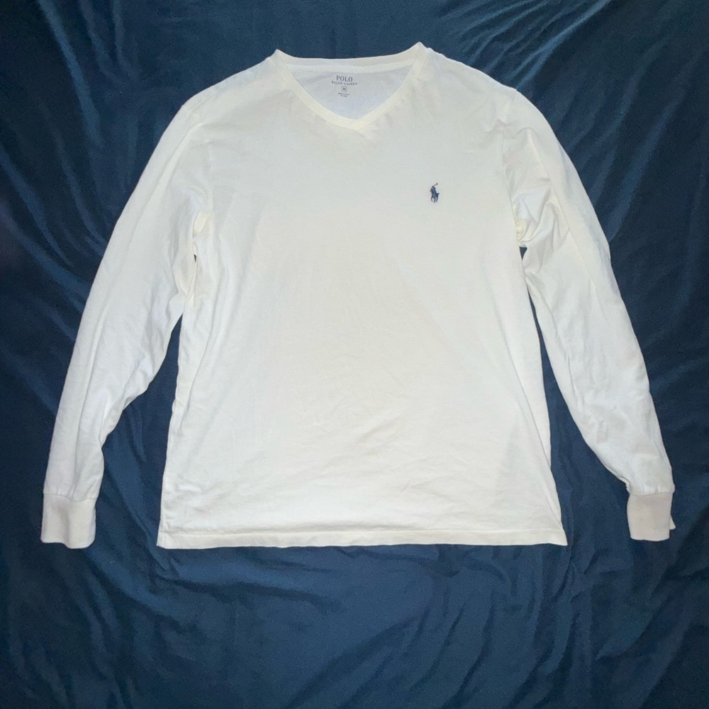 Polo Ralph Lauren White Long Sleeve Tee
